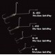 Zbrojenie do gum 4Play Offset treble S ( 9,5 cm )